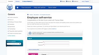 Employee self-service - Your important documents - Thames Water