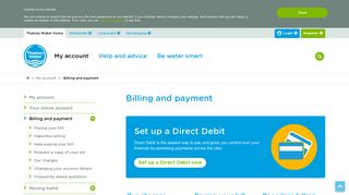 Billing and payment | My account | Thames Water