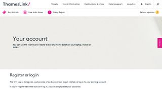 Your account | Thameslink