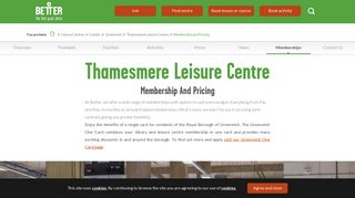 Memberships at Thamesmere Leisure Centre | Greenwich | Better