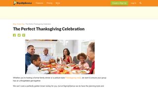 The Perfect Thanksgiving Celebration - SignUpGenius