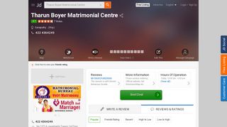 Tharun Boyer Matrimonial Centre, Ganapathy - Matrimonial Bureaus ...