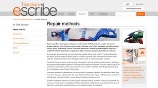 Repair methods | Thatcham escribe