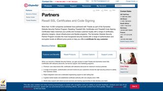 Thawte Certificate Partner Programs - Thawte