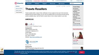 Thawte Resellers - Thawte