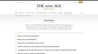 The Age Subscribers - Overview