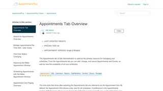 Appointments Tab Overview – AppointmentPlus