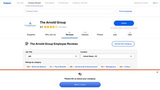Working at The Arnold Group: 63 Reviews | Indeed.com