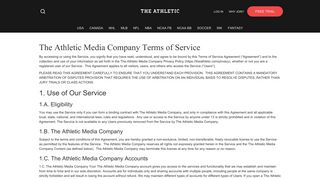 TOS – The Athletic