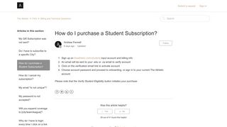 How do I purchase a Student Subscription? – The Athletic