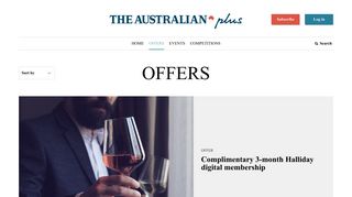 Offers | The Australian Plus