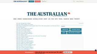 Website | The Australian