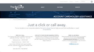 How to access card and customer assistance | The Bancorp, Inc.