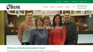 Mid America Bank & Trust becomes The Bank of Missouri