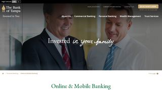 Online & Mobile Personal Banking | The Bank of Tampa