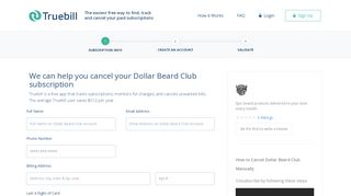 Cancel Dollar Beard Club - Truebill