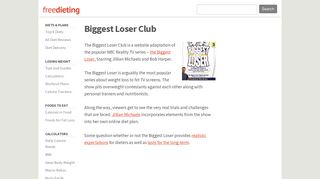 Biggest Loser Club - Freedieting