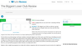 The Biggest Loser Club Diet Service Review - Pros, Cons