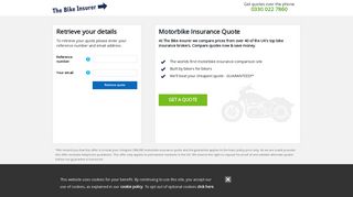 Retrieve Existing Quote - The Bike Insurer