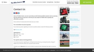 Contact Us | The Bike Insurer