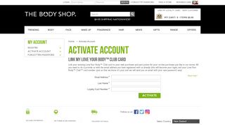Link My Loyalty Card - The Body Shop