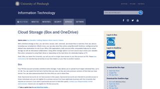 Cloud Storage (Box and OneDrive) | University of Pittsburgh