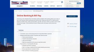 Online Banking & Bill Pay | Garland, TX - Dallas ... - Texas Brand Bank