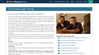 Total Breakthrough training | Robbins-Madanes Training