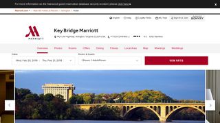 Hotel in Arlington, VA | Key Bridge Marriott - Marriott Rewards