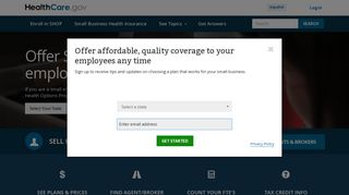 SHOP Coverage for Employers | HealthCare.gov