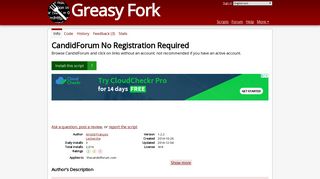 CandidForum No Registration Required - Greasy Fork