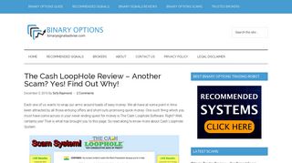 The Cash LoopHole Review - Another Scam? Yes! Find Out Why!