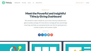 Meet the Powerful and Insightful Tithe.ly Giving Dashboard