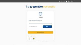 Sign In | The Co-operative Membership | The Midcounties Co-operative