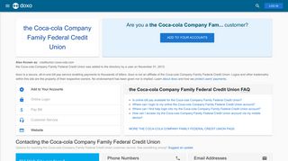 the Coca-cola Company Family Federal Credit Union: Login, Bill Pay ...
