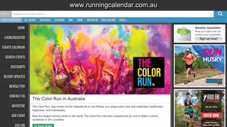 The Color Run in Australia - Running Calendar Australia