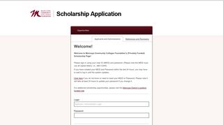 Sign In - Maricopa Community Colleges Foundation Scholarships