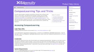 CompassLearning Tips and Tricks - Compass Learning MT 4