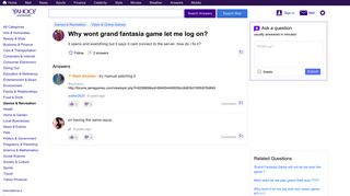 Why wont grand fantasia game let me log on? | Yahoo Answers