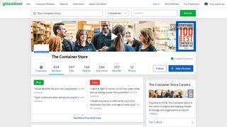 The Container Store - Employee's First in the past maybe, it's more ...