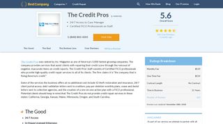 The Credit Pros Customer Reviews & Pricing 2019 | Credit Repair