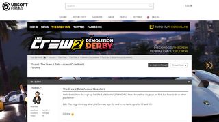 The Crew 2 Beta Access - Ubisoft Forums