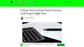 6 Ways You Can Earn Passive Income with Crypto Right Now
