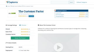 The Customer Factor Reviews and Pricing - 2019 - Capterra