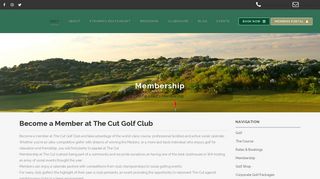 Private Golf Courses Perth | Membership | The Cut Golf Course