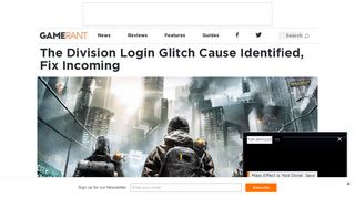 The Division Login Glitch Cause Identified, Fix Incoming – Game Rant