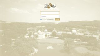 The Dominion Country Club: Login