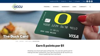 The Duck Card | Oregon Community Credit Union