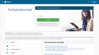 The Dump Store Card: Login, Bill Pay, Customer Service and Care ...