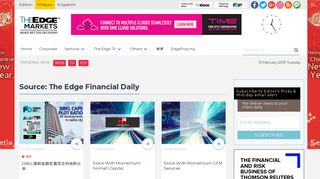 The Edge Financial Daily | The Edge Markets